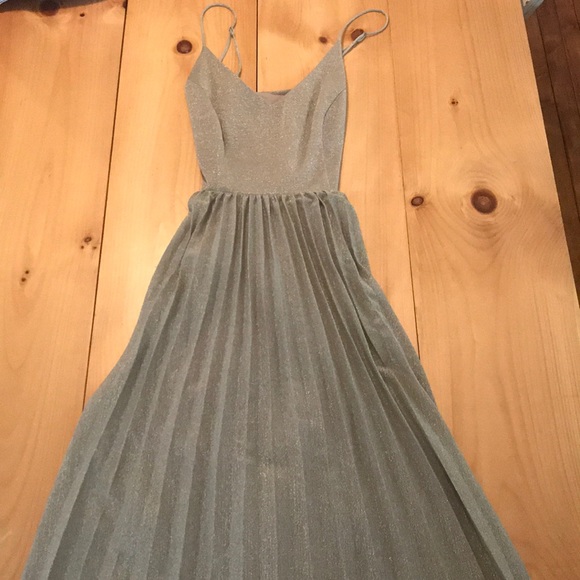 Anthropologie Dresses & Skirts - Anthropologie silver sparkle midi dress